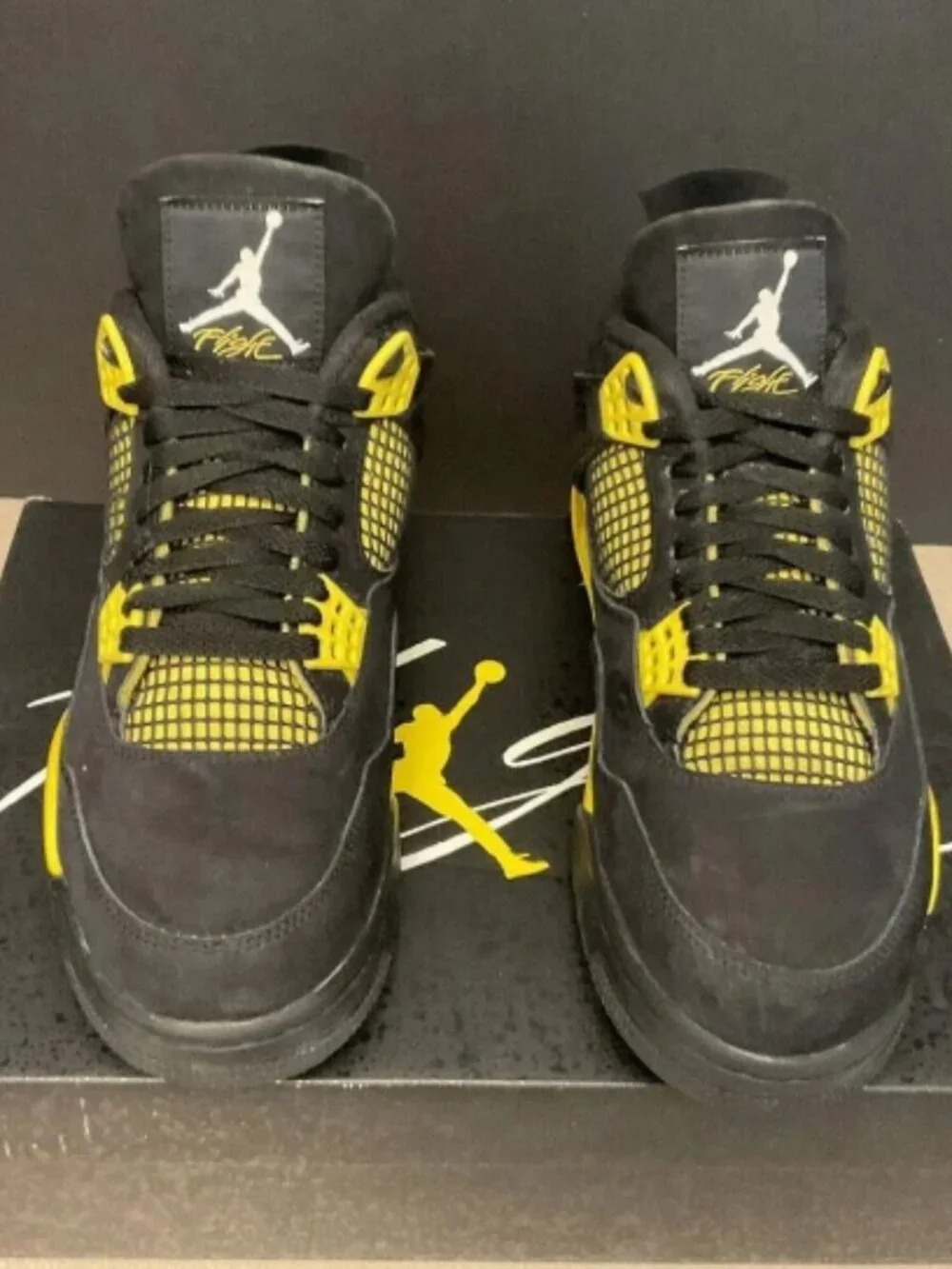 Mens Nike Air Jordan 4 Retro Mid Thunder